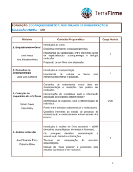 Programa Zooarqueogen&eacute;tica. Nov. 2011