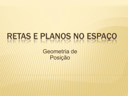 Retas e planos no espaço