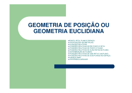 Geometria de Posi&ccedil;&atilde;o ou Euclidiana