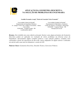 aplica&ccedil;&atilde;o pr&aacute;tica dos princ&iacute;pios de geometria descritiva