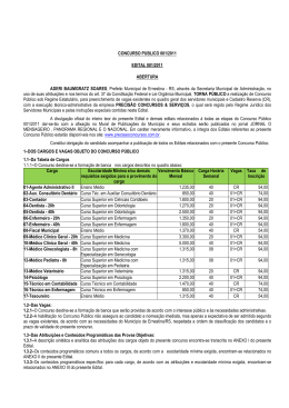 Edital - Concurso 01