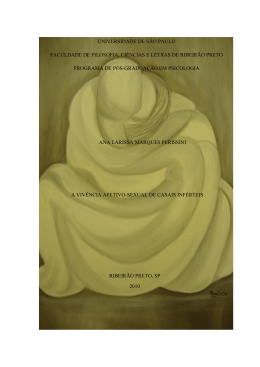 A viv&ecirc;ncia afetivo-sexual de casais inf&eacute;rteis