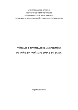 v&iacute;nculos e estatiza&ccedil;&otilde;es nas pol&iacute;ticas de sa&uacute;de da fam&iacute;lia de cuba e