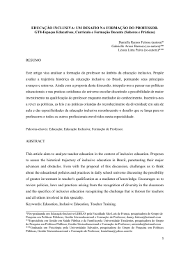 educação inclusiva um desafio na formação do professor.