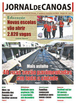 especial educa&ccedil;&atilde;o para web - Prefeitura Municipal de Canoas