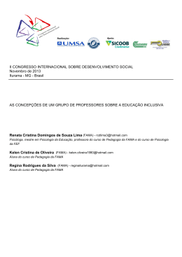 II CONGRESSO INTERNACIONAL SOBRE