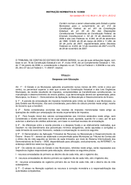 IN - 13/2008 - Tribunal de Contas do Estado de Minas Gerais