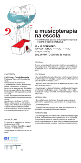 PROFESSORA - Escola Superior de Educação do Instituto
