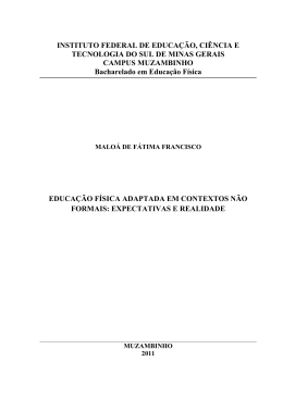 Educa&ccedil;&atilde;o F&iacute;sica adaptada em contextos n&atilde;o formais