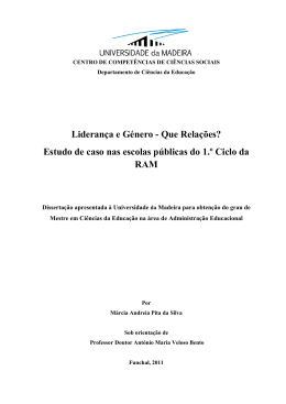 Lideran&ccedil;a e G&eacute;nero - Que Rela&ccedil;&otilde;es? - DigitUMa