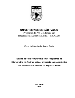 Estudo de caso comparativo entre programas de