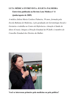 Entrevista Julieta Palmeira - sindimed-ba