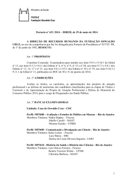 PORTARIA 1 DE CONSTITUI&Ccedil;&Atilde;O DAS BANCAS EXAMINADORAS