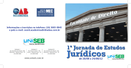 1&ordf; Jornada de Estudos