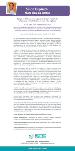 Sil&iacute;cio Org&acirc;nico: