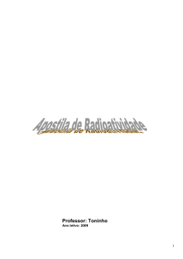 Professor: Toninho - QU&Iacute;MICA