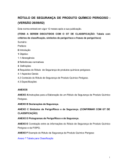 r&oacute;tulo de seguran&ccedil;a de produto qu&iacute;mico perigoso