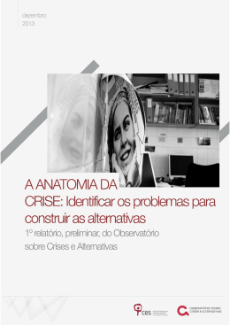 Compreender a Crise - Centro de Estudos Sociais