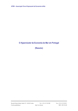 O Hypercluster da Economia do Mar em Portugal (Resumo)