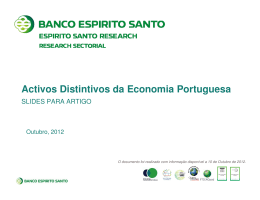 Activos Distintivos da Economia Portuguesa
