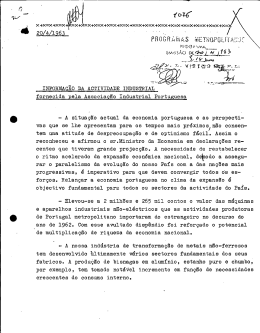 - A situa&ccedil;&atilde;o actual da economia portuguesa e as perspecti