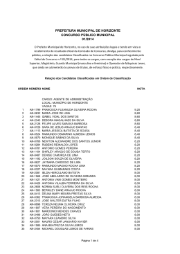 prefeitura municipal de horizonte concurso p&uacute;blico