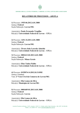 ADUFLA 1) Processo: 1955-06.2012.4.01.3808 Justi&ccedil;a: Federal