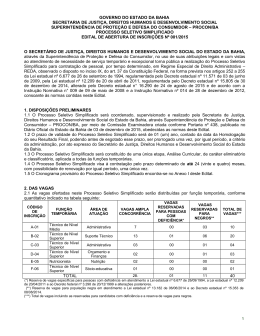 EDITAL DE ABERTURA DE INSCRI&Ccedil;&Otilde;ES