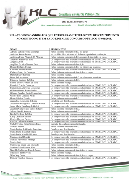 Edital de t&iacute;tulos indeferidos
