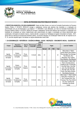 Edital - Exata Planejamento