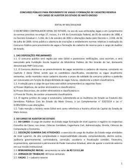 Edital de Abertura do 3