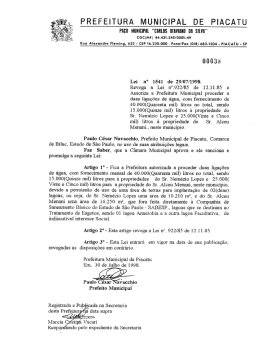 PREFEITURA MUNICIPAL DE PIACATU Pncn Mumclm “camas