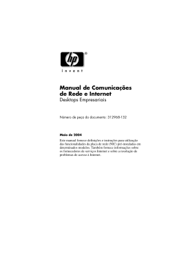 Manual de Comunicações de Rede e Internet