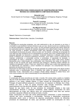 Injeces para consolidao: Reviso do conhecimento e mtodos de ensaio