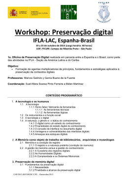 Workshop: Preservação digital IFLA-LAC, Espanha