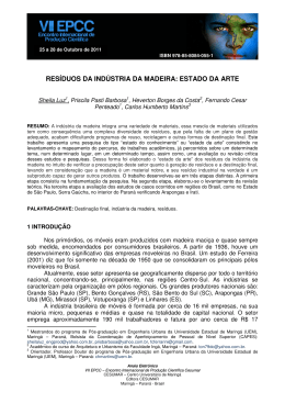 res&iacute;duos da ind&uacute;stria da madeira: estado da arte