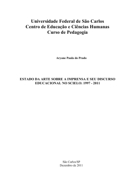 Estado da arte sobre a imprensa e seu discurso educacional no Scielo