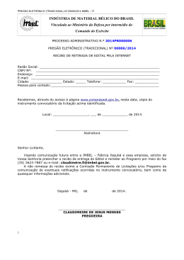 IND&Uacute;STRIA DE MATERIAL B&Eacute;LICO DO BRASIL Vinculada