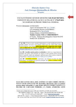 Elo&aacute; dos Santos Cruz Luiz Gonzaga Quintanilha de Oliveira