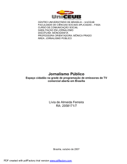 Jornalismo P&uacute;blico