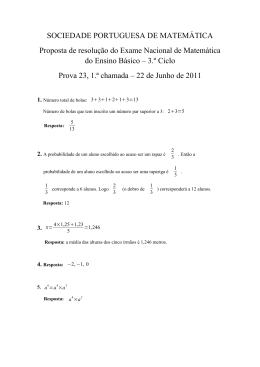 Proposta de resolução - Sociedade Portuguesa de Matemática