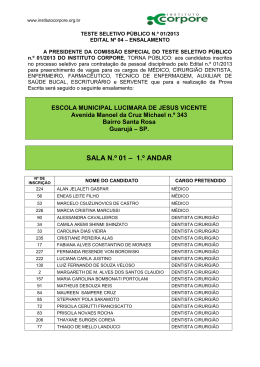 SALA N.&ordm; 01 &ndash; 1.&ordm; ANDAR