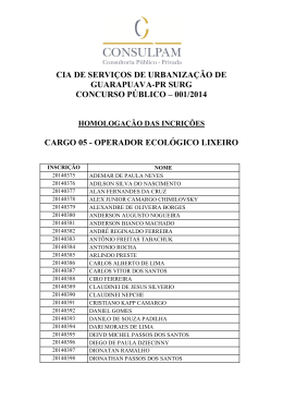 05 - OPERADOR ECOLÓGICO LIXEIRO