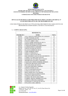 Resultado Preliminar