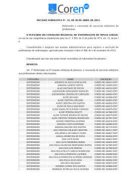 35/2015 - SIG-MG - COREN-MG