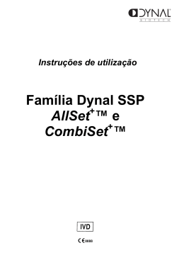 Família Dynal SSP AllSet ™ e CombiSet ™