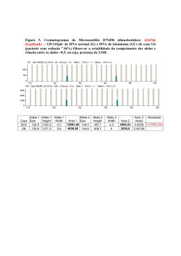(GenBank) - 129-141pb- de DNA normal (G) e DNA de lei