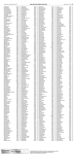 quarta-feira, 22 de janeiro de 2014 Di&aacute;rio Oficial da Cidade de S&atilde;o