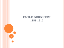 Émile Durkheim 1858-1917 - Jornalismo