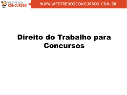 Direito do Trabalho para Concursos